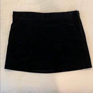 Black Velvet Theory Miniskirt